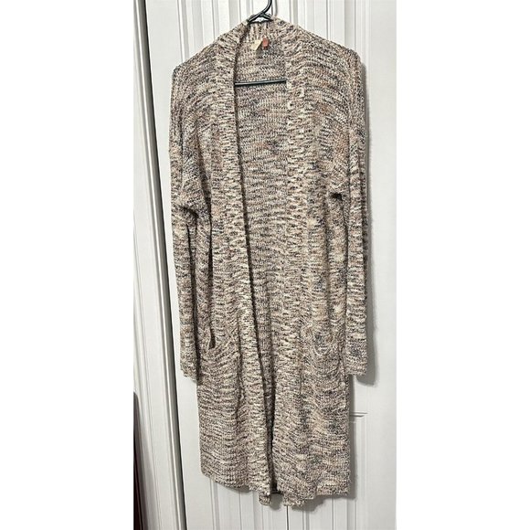 Pilcro Womens Sweater Space Dyed Cardigan Duster Long Open Front Large - Picture 1 of 10